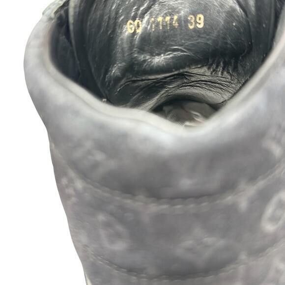 Louis Vuitton Cliff Women's Sneakers High Top Leather Suede Monogram Black Sz 39 - Picture 9 of 15